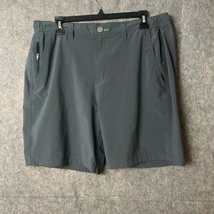 FreeFly Men's XLarge Gray performance stretch‎ flat front Shorts